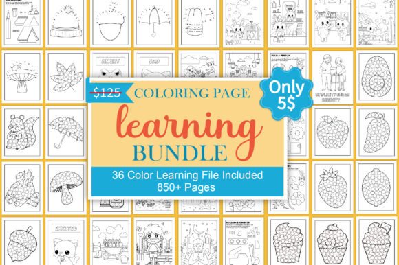 Download 850+ Coloring &amp; Scissor Skills Bundle - Color Collection