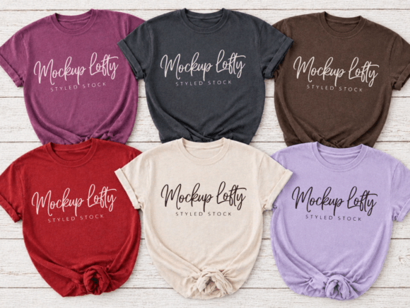 Download Comfort Colors 1717 Group Shirt Mockup - Color Collection