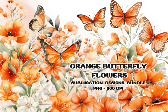 Download Orange Flower Watercolor Clipart - Color Collection