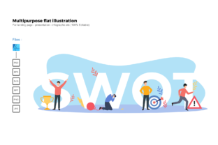 Download Flat Illustration Swot Analysis - Swot Collection