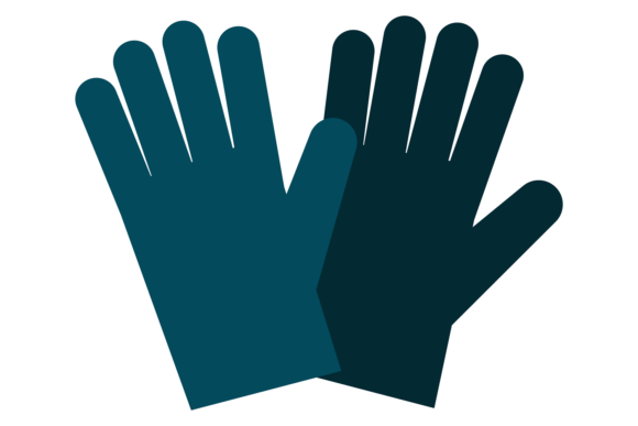 Download Safety Gloves Color Icon. Blue Hand Prot - Color Collection