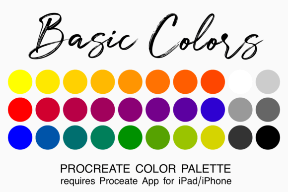 Download Basic Colors Procreate Color Palette - Color Collection