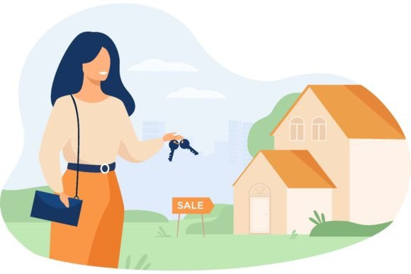 Download Realty Agent Holding Keys and Standing N - Holding Collection
