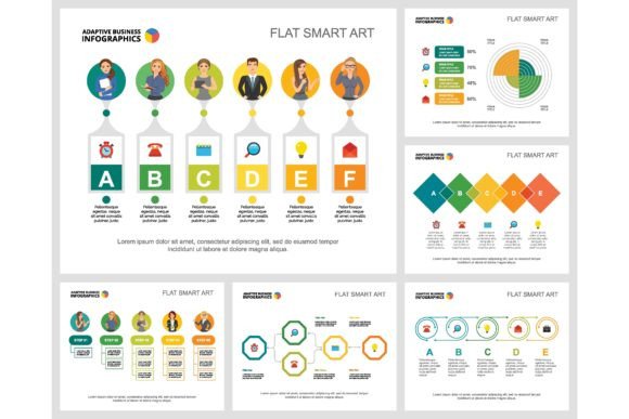 Download Colorful Infochart Diagrams Set for Pres - Color Collection