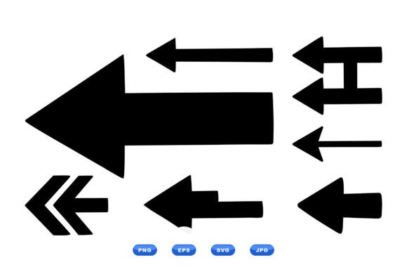 Download Left Arrow SVG Clipart Pack - Arrow Collection