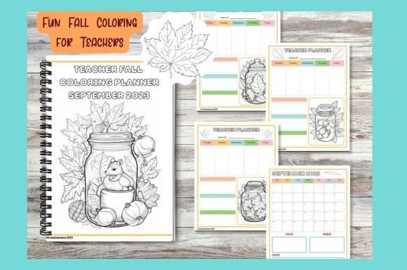 Download Teacher Fall Coloring Planner - Color Collection