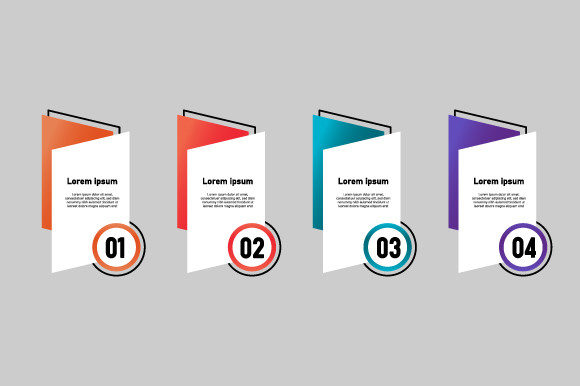 Download Set Colorful Abstract Business Infograph - Color Collection