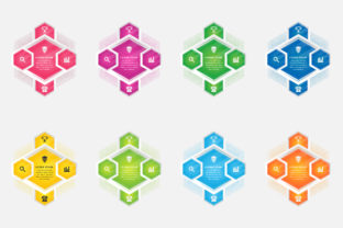 Download Multicolor Hexagon Cyclus Four Infograph - Color Collection