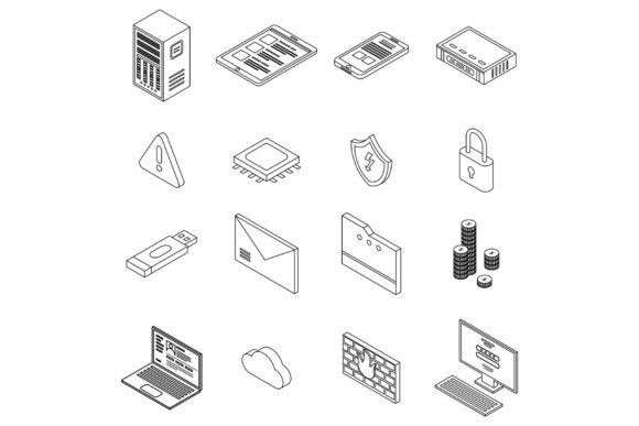 Download Firewall Security Icons Set Vector - Firewall Collection