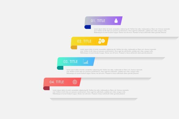 Download Isometric Infographics Steps Background - Infograph Collection