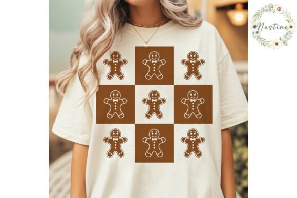 Download Gingerbread Man Grid Sublimation Design - Bread Collection