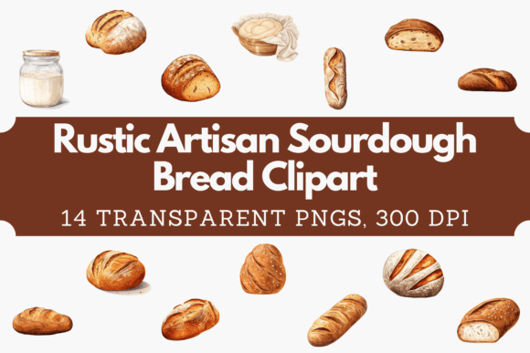 Download Rustic Artisan Sourdough Bread Clipart - Bread Collection