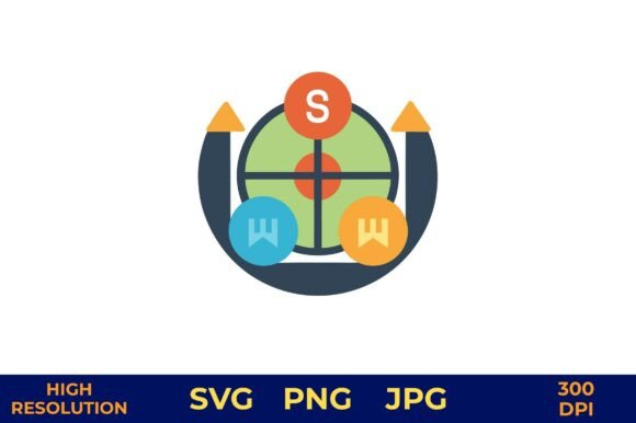 Download SWOT Analysis Icon with Compass - Swot Collection